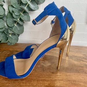 Zara blue heels